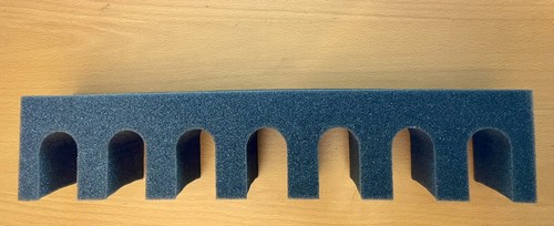 Gun cabinet foam slot - cabinet,