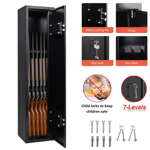 Gun cabinet grey extra - 6, wide